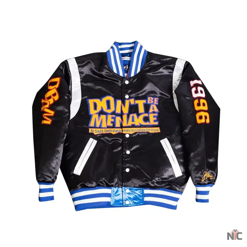 Headgear Classic Black Don’t Be a Menace Satin Jacket
