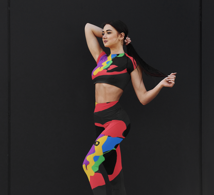 The Heart Black Yoga Leggings