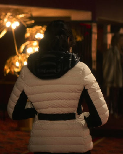 Heart Of Stone 2023 Gal Gadot White Puffer Jacket