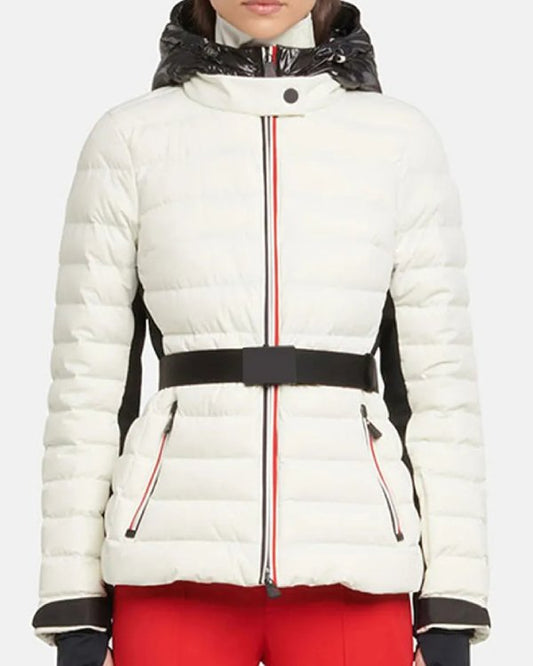 Heart Of Stone 2023 Gal Gadot White Puffer Jacket
