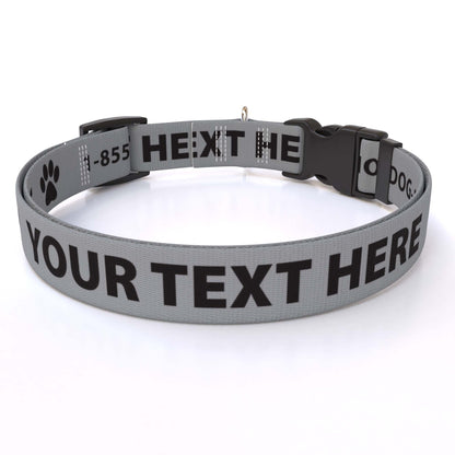 Personalized Solid Colored Side Release Collar