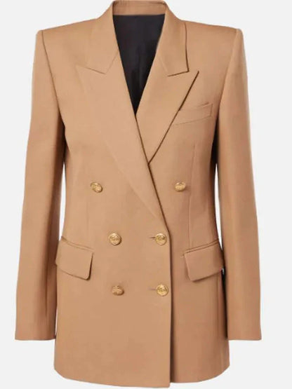 Heather Lind Your Friends and Neighbors Brown Blazer