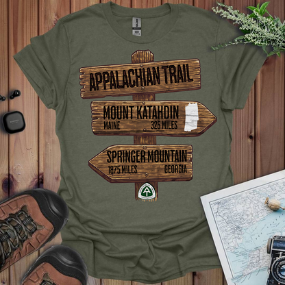 Appalachian Trail White Blaze Unisex Fit Soft T-Shirt Katahdin Springer 2200 Miles