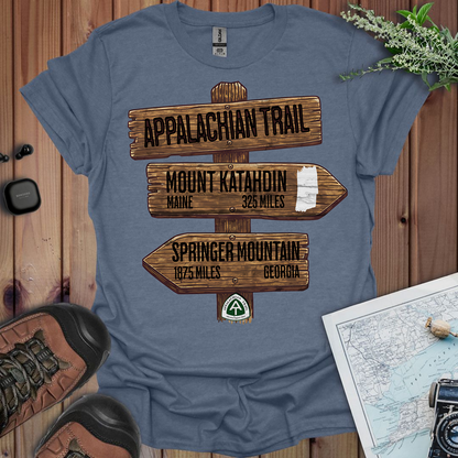 Appalachian Trail White Blaze Unisex Fit Soft T-Shirt Katahdin Springer 2200 Miles
