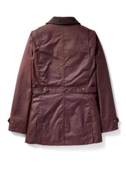 Hell Motel S01 Yanna McIntosh Burgandy Hooded Jacket