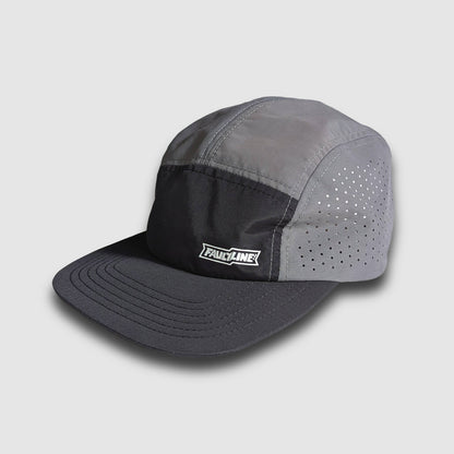 Crushable 5-Panel Camper Hat - Black/Grey