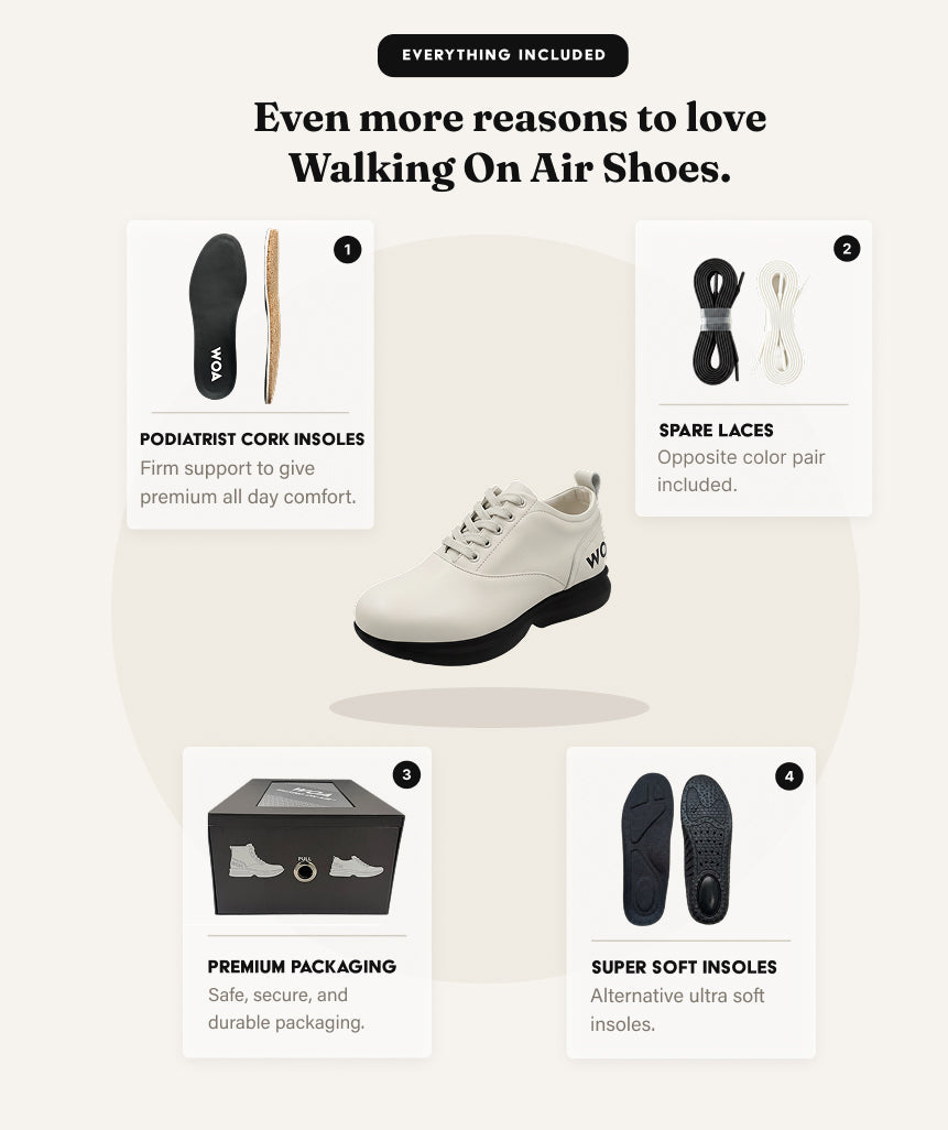 White & Black All-Day WOA Dress Sneaker