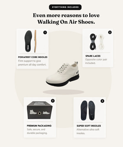 White & Black All-Day WOA Dress Sneaker