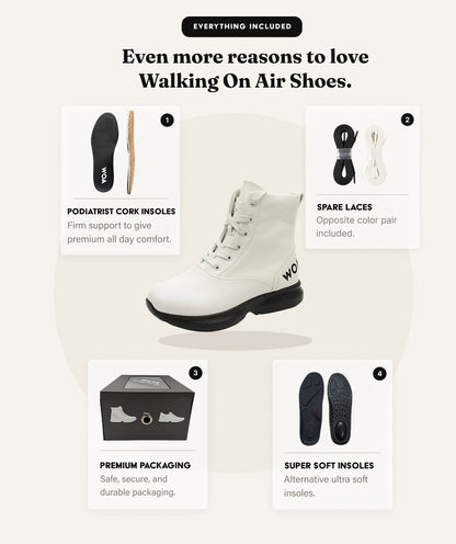White and Black All-Day WOA Boot