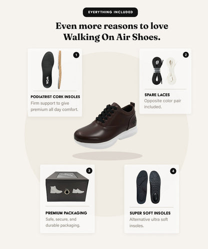 Brown & White All-Day WOA Dress Sneaker