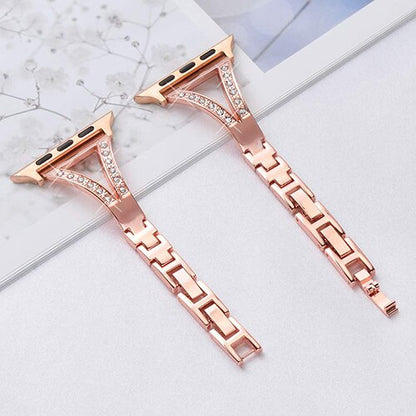 Diamond - Steel Apple Watch Band Series 11/10/9/8/7/6/5/4/ SE / Ultra 1/2/3