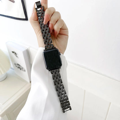 Apple Watch Stainless Steel Band - Luxury Diamond Design
