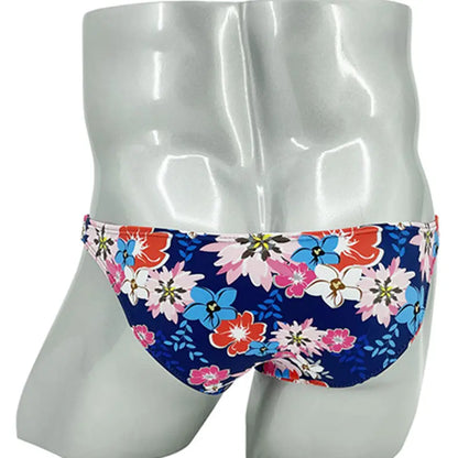 Tropical Flowers Low Cut Swim Brief