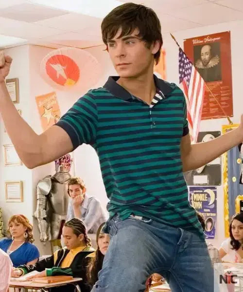 High School Mu­si­cal 2 Striped Po­lo T-Shirt