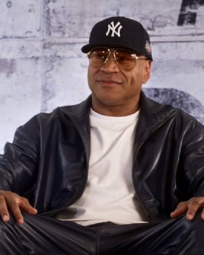 Hip Hop Was Born Here LL Cool J Blue Leather Jacket