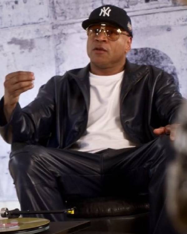 Hip Hop Was Born Here LL Cool J Blue Leather Jacket