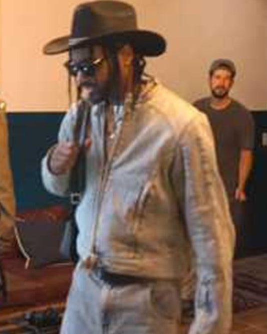 Hitmakers 2025 Bernard Harvey Wash Denim Moto Jacket