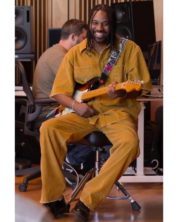 Hitmakers 2025 Bernard Harvey Yellow Corduroy Shirt