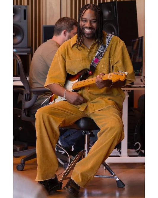 Hitmakers 2025 Bernard Harvey Yellow Corduroy Shirt