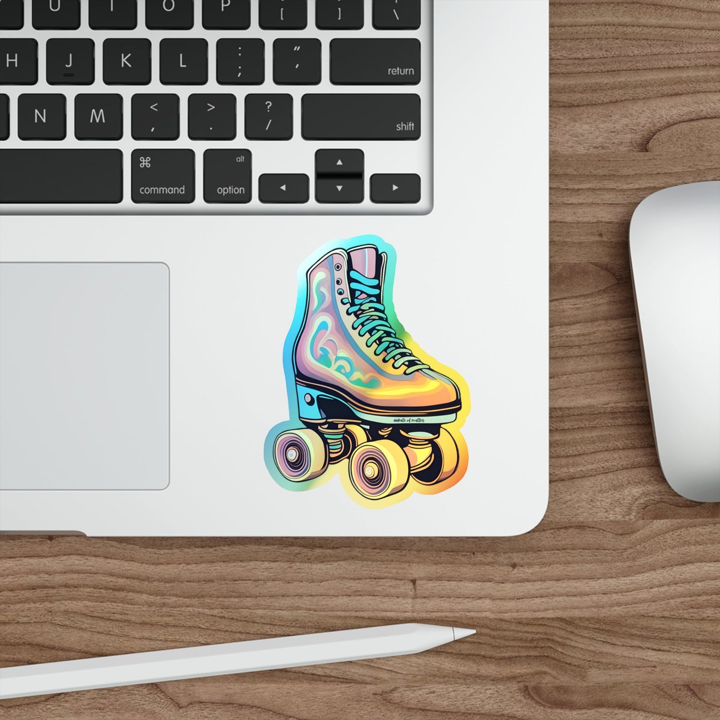 Holographic Psychedelic Roller Skate Sticker