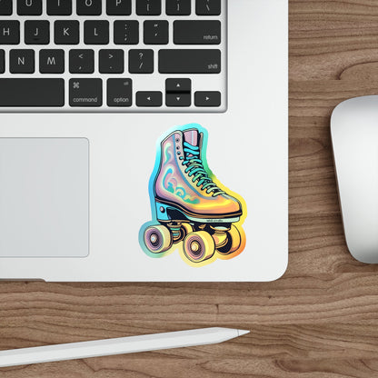 Holographic Psychedelic Roller Skate Sticker