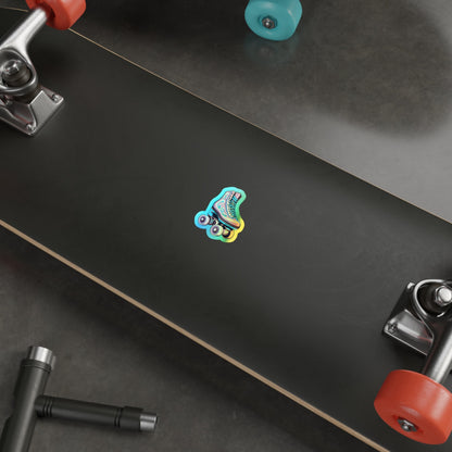 Holographic Psychedelic Roller Skate Sticker