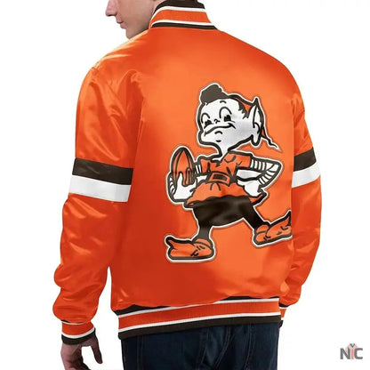 Home Game Cleveland Browns Orange Jacket
