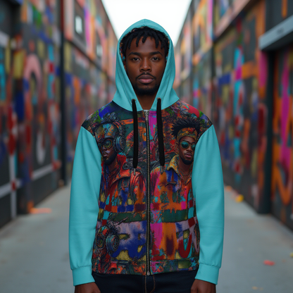 Hood Politics Anime Unisex zip hoodie