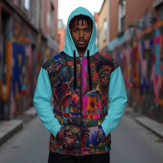 Hood Politics Anime Unisex zip hoodie