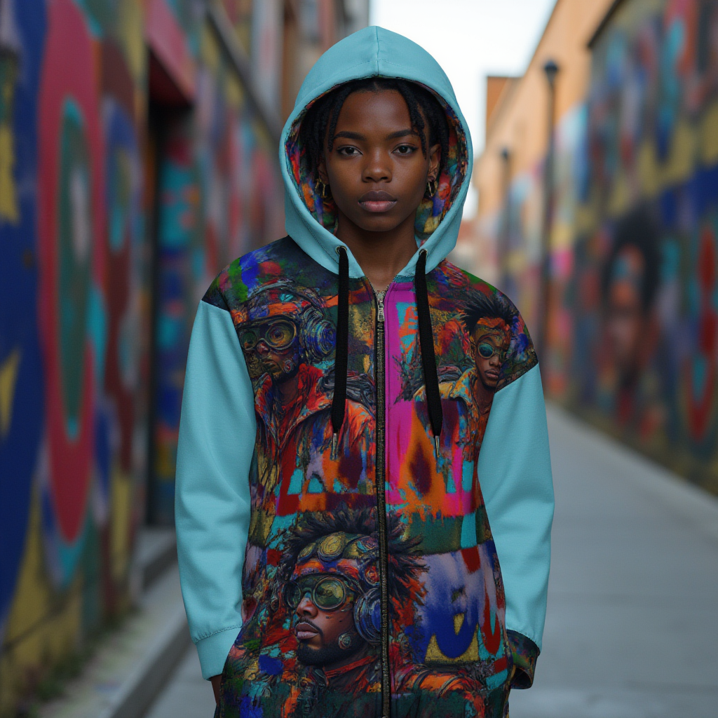 Hood Politics Anime Unisex zip hoodie