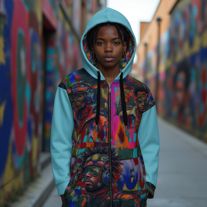 Hood Politics Anime Unisex zip hoodie