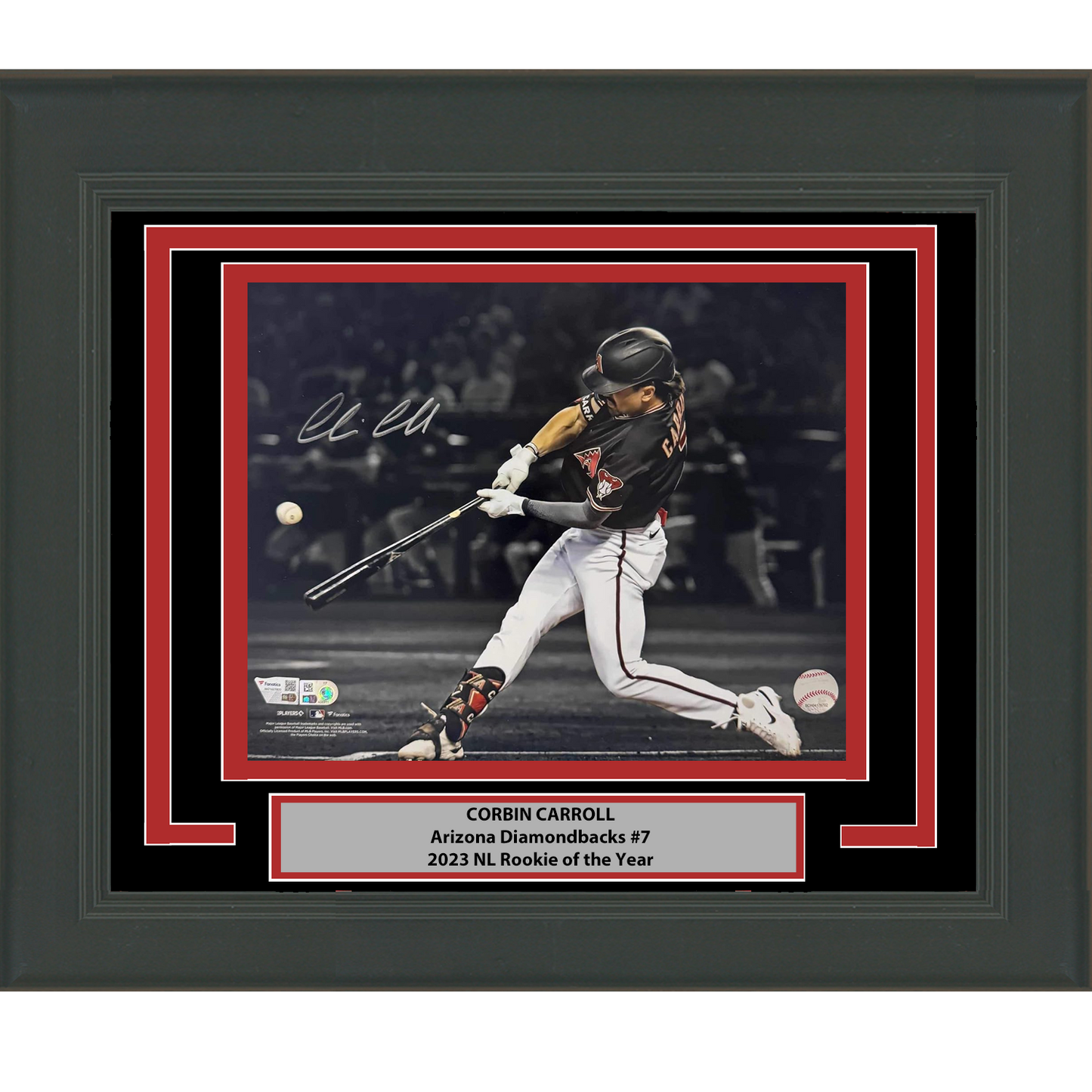 Framed Autographed/Signed Corbin Carroll Arizona Diamondbacks 11x14 Baseball Photo Fanatics COA