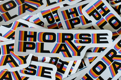 Horseplay VHS Logo Sticker