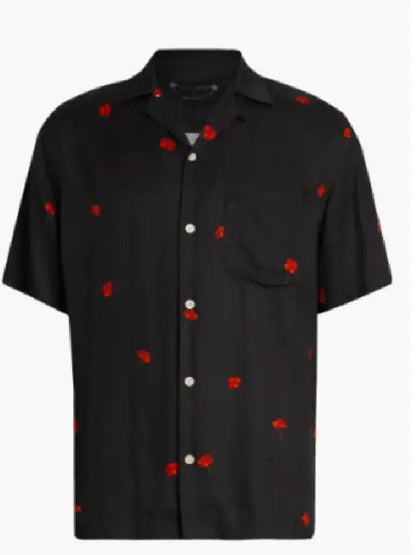 Hot Ones S27 Aaron Paul Poppies Floral Print Shirt
