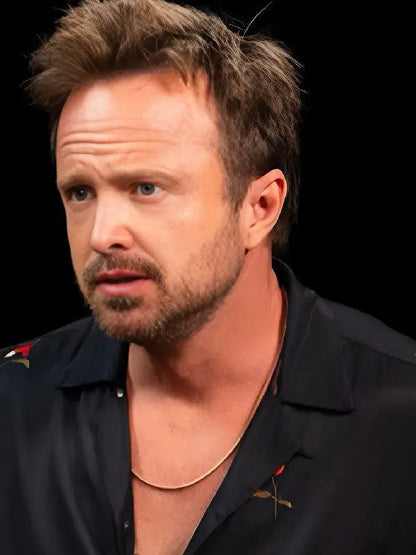 Hot Ones S27 Aaron Paul Poppies Floral Print Shirt