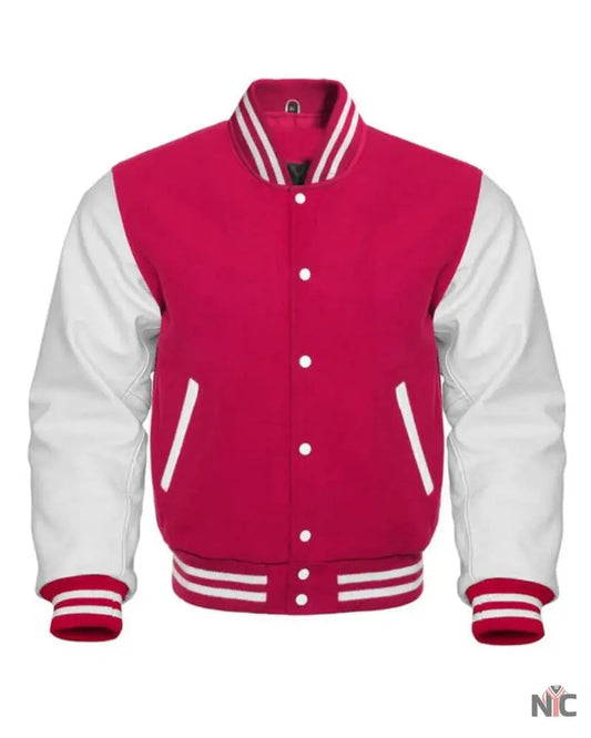 Hot Pink Varsity Jacket
