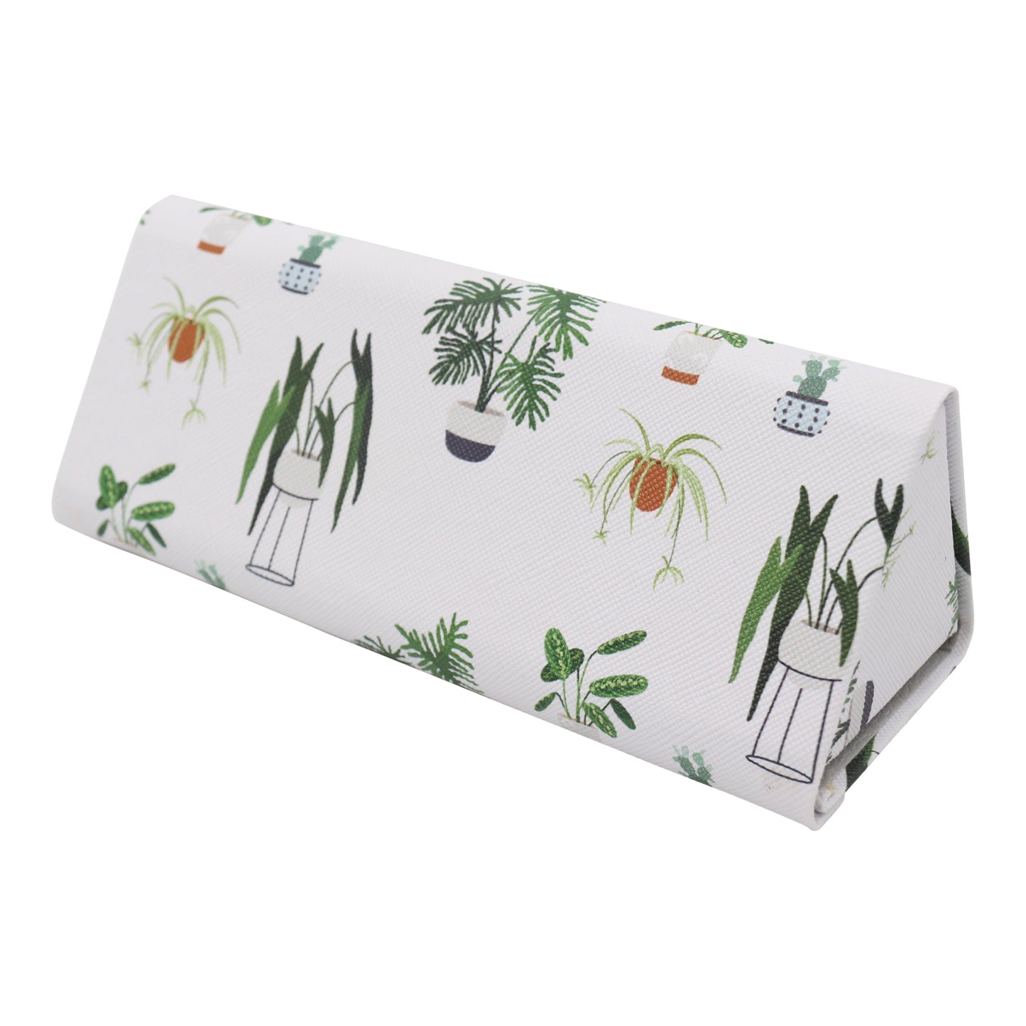 House Plant Print Glasses Case - Vegan Leather Magic Folding Hardcase