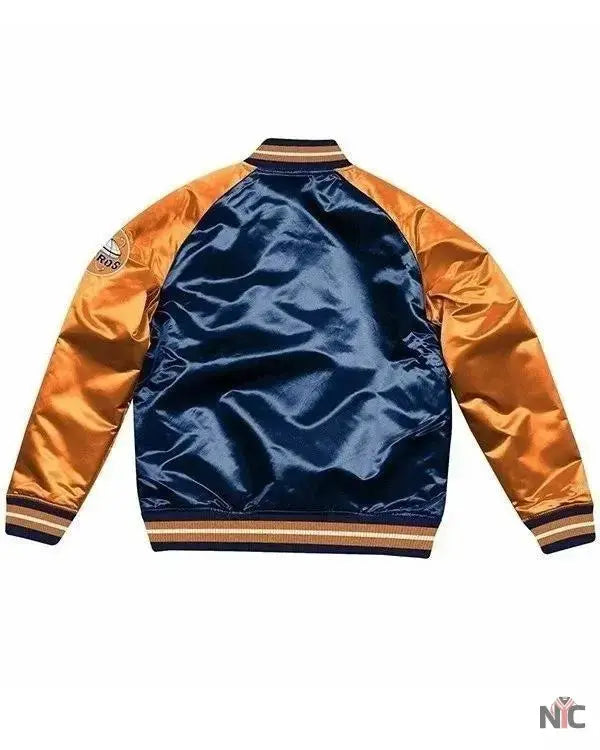 Houston Astros Blue And Orange Satin Jacket