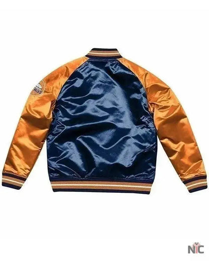 Houston Astros Blue And Orange Satin Jacket