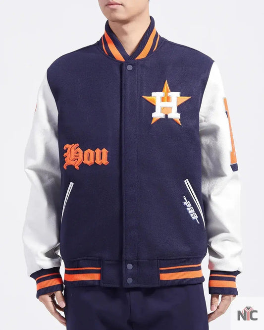 Houston Astros Old English Varsity Jacket