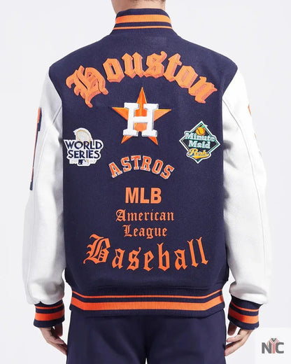 Houston Astros Old English Varsity Jacket