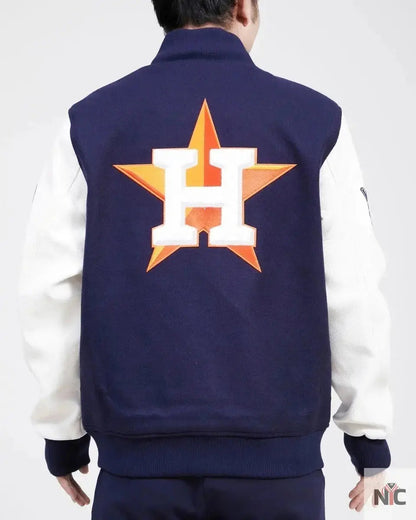 Houston Astros Retro Home Town Wool Varsity Jacket