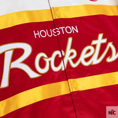 Houston Rockets Special Script Satin Jacket