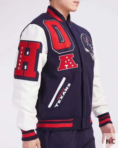 Houston Texans Mashup Varsity Jacket
