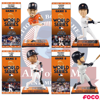 Houston Astros 2017 World Series Ticket Base Bobbleheads