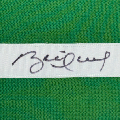 Framed Autographed/Signed Brett Hull 35x39 Dallas Green Hockey Jersey Beckett BAS COA