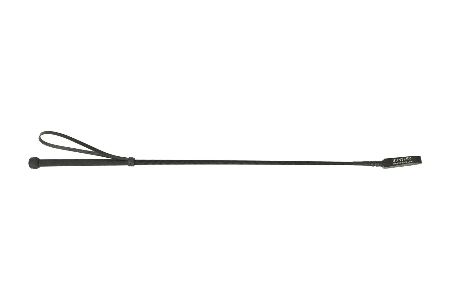 Huntley Equestrian English Riding Crop with Handle, 26" Inches, Black