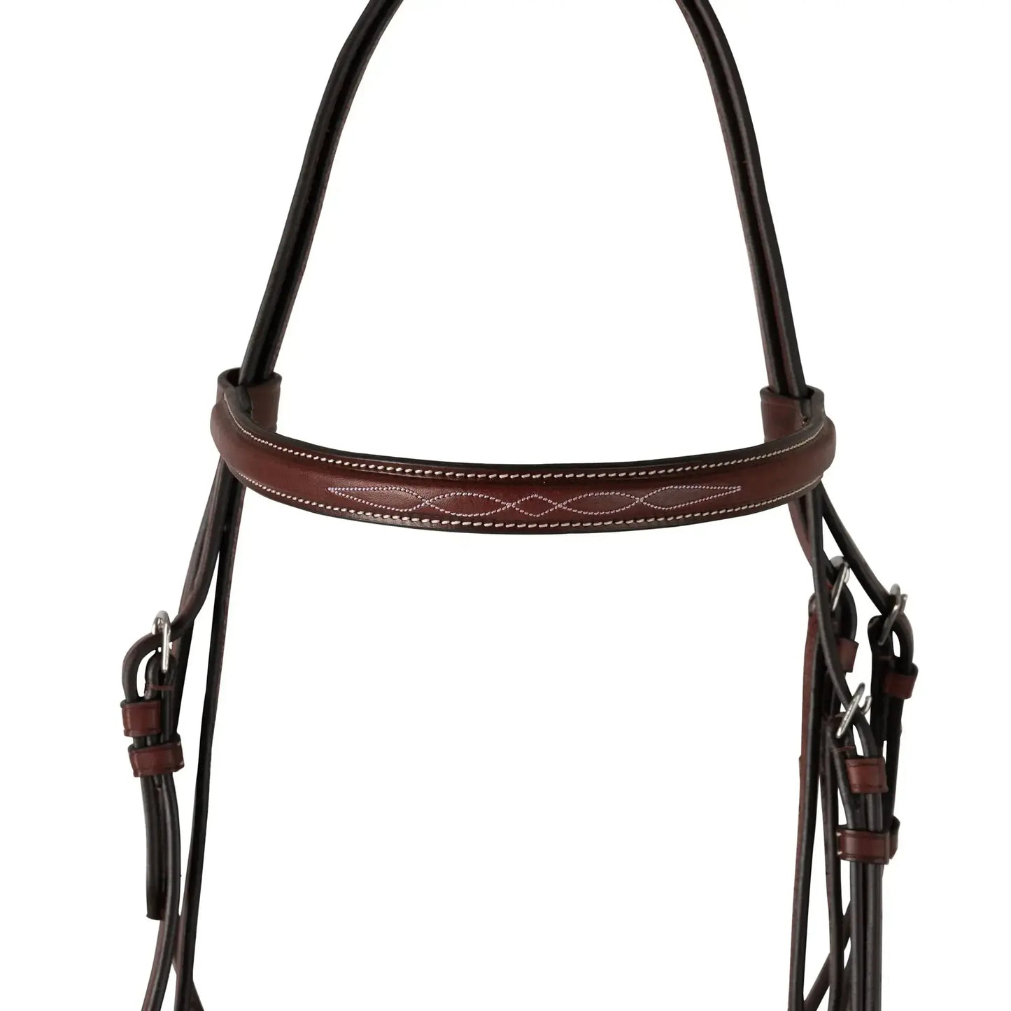 Huntley Equestrian Fancy Stitched Schooling Hunter Bridle with Reins