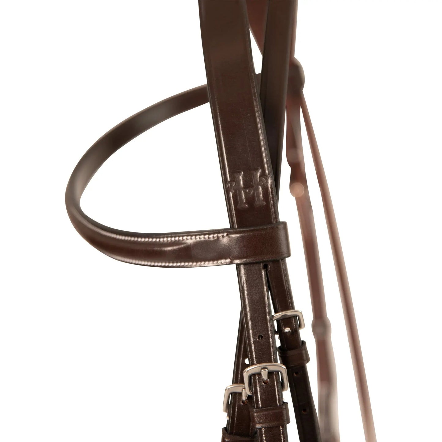 Huntley Equestrian Sedgwick Fancy Stitched Bridle with Cheek Clips and Reins