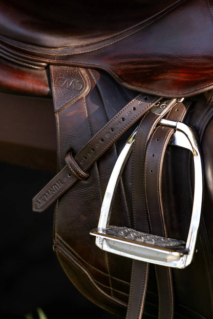 Huntley Equestrian Sedgwick Leather Flat Buckle Stirrup Leathers